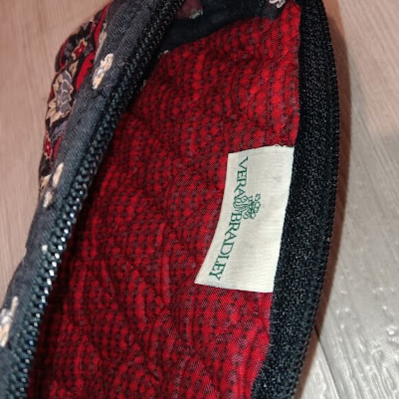 SOLD Vera Bradley Retired Black Floral 4-Piece Tote Bag Duffle Bag Garment Bag - Picture 6 of 16